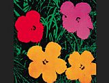 Andy Warhol Flowers 1964 painting